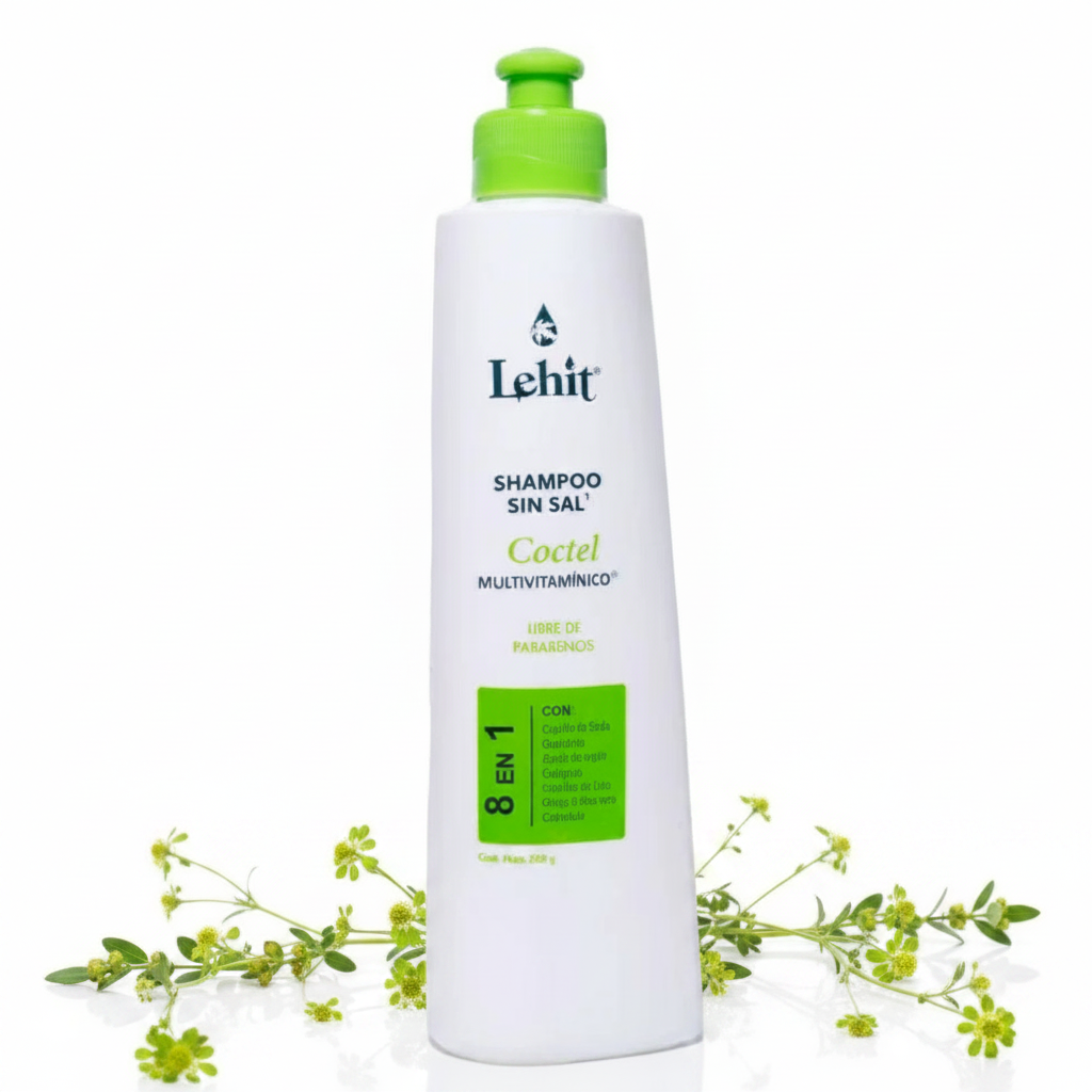 Lehit Shampoo Coctel 8 en 1 libre de sal x300gr
