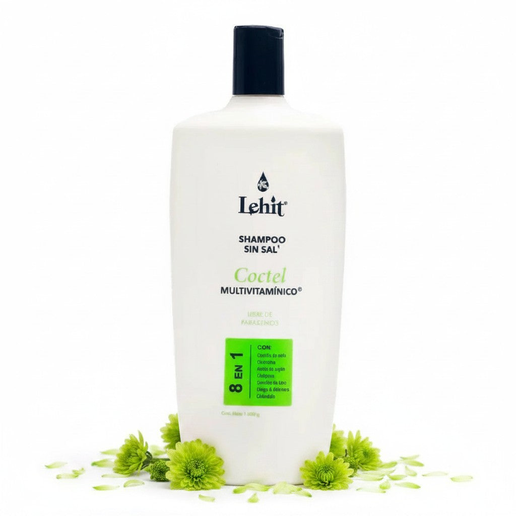 Lehit Shampoo Coctel 8 en 1 libre de sal x1000gr