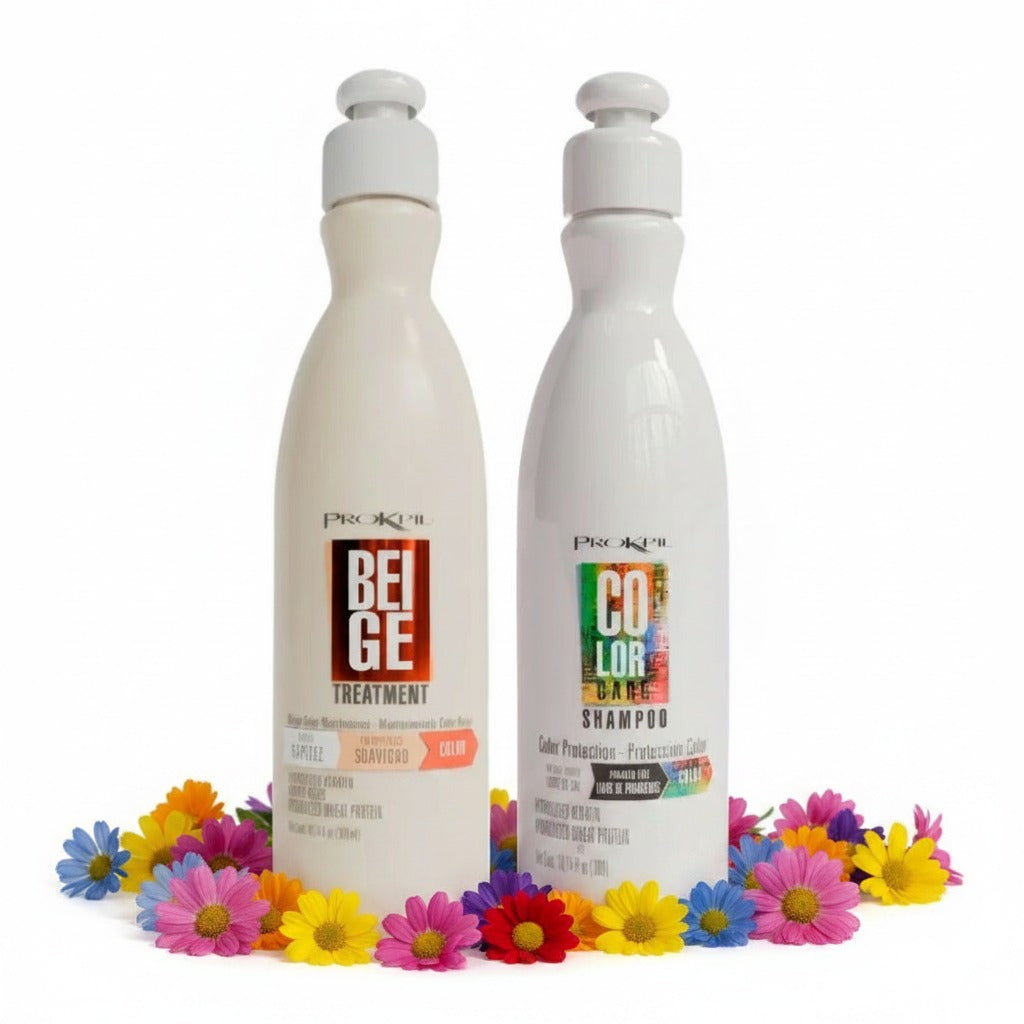 Prokpil Tratamiento Beige y Prokpil Shampoo Color Care 300mL(2 Pack) Fulfillment