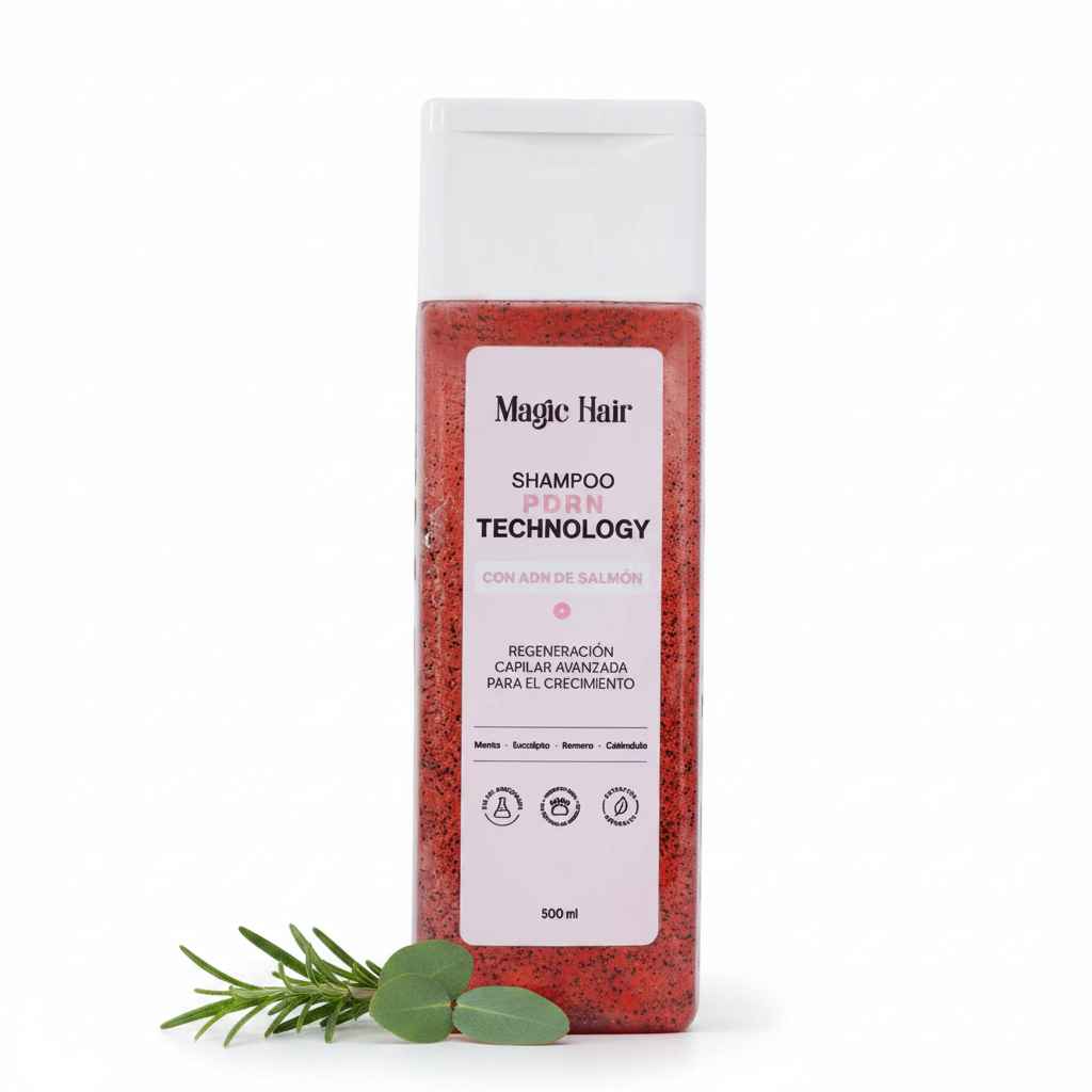 Magic Hair Shampoo de Romero con PDRN Salmon Para Cabello Debil 500ml