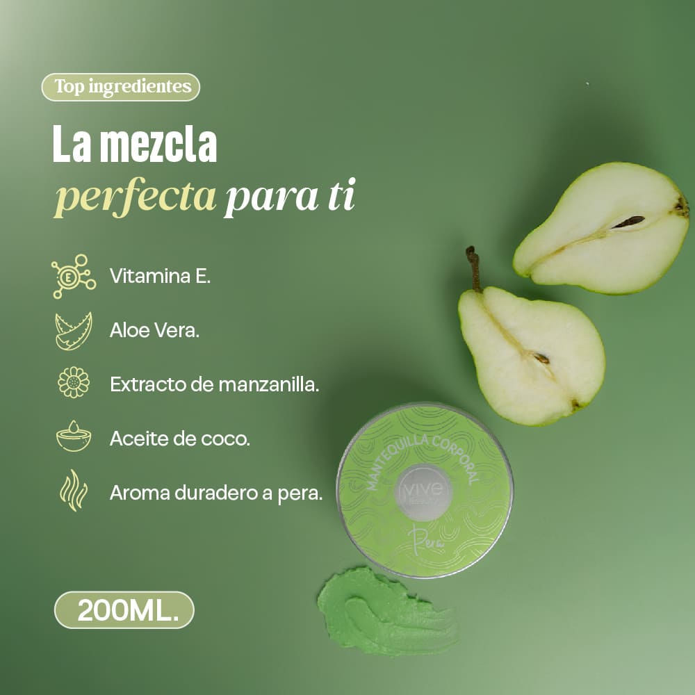 Vive Beauty Mantequilla Corporal Pera 200 ml