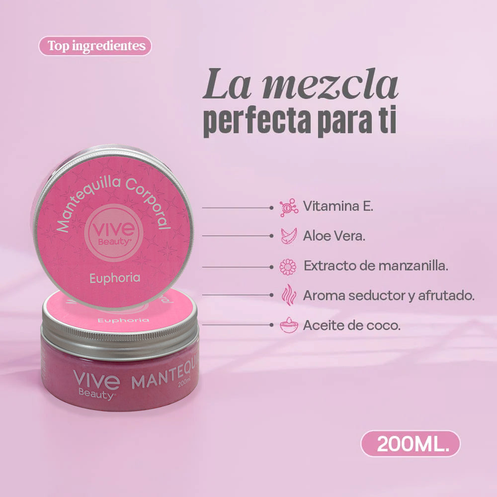 Vive Beauty Mantequilla Corporal Euphoria 200 ml