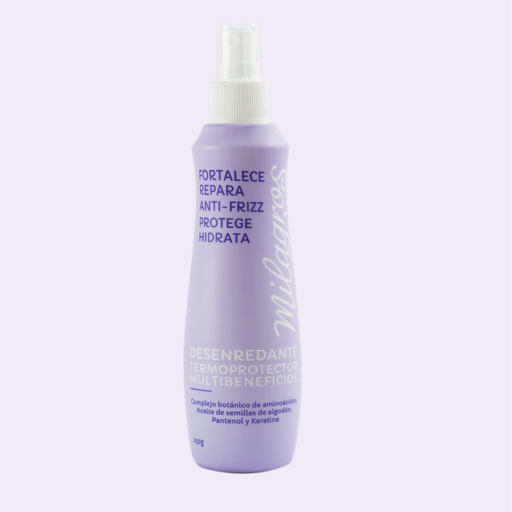 Milagros Shampoo Emergencia Capilar, Milagros Biorepolarizador y Milagros tratamiento Anti Frizz (3 pack)