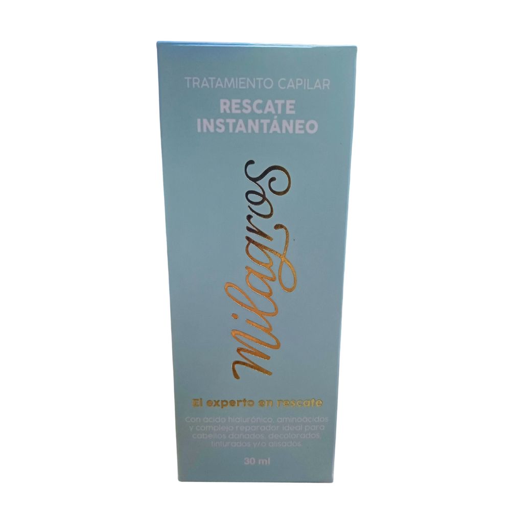Milagros shampoo emergencia capilar, Milagros milagros biorepolarizador capilar y Milagros tratamiento capilar rescate instantaneo (3 pack)