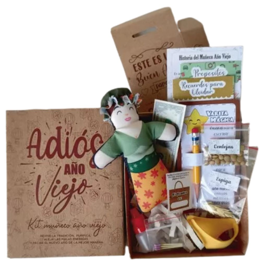 Muneco año Viejo kit para (Amigos o Familia) New Years Doll