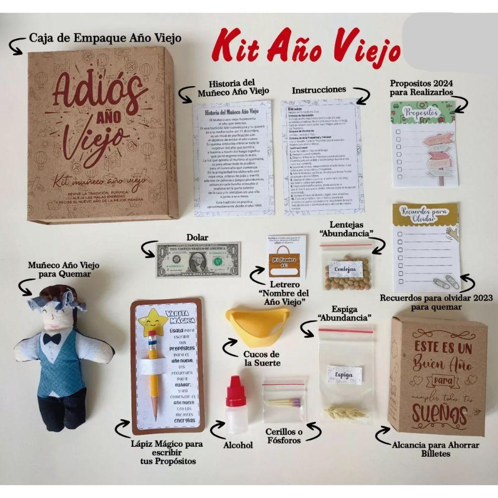Muneco año Viejo kit para (Amigos o Familia) New Years Doll
