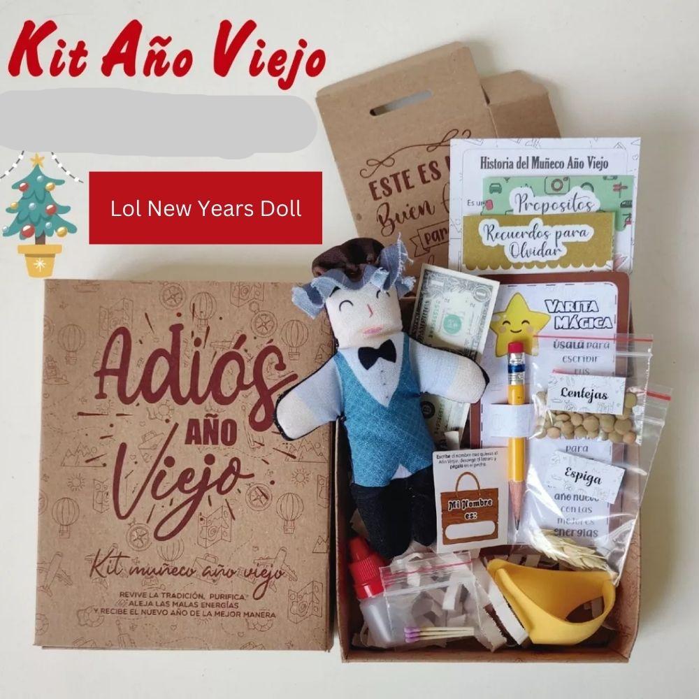 Muneco año Viejo kit para (Amigos o Familia) New Years Doll
