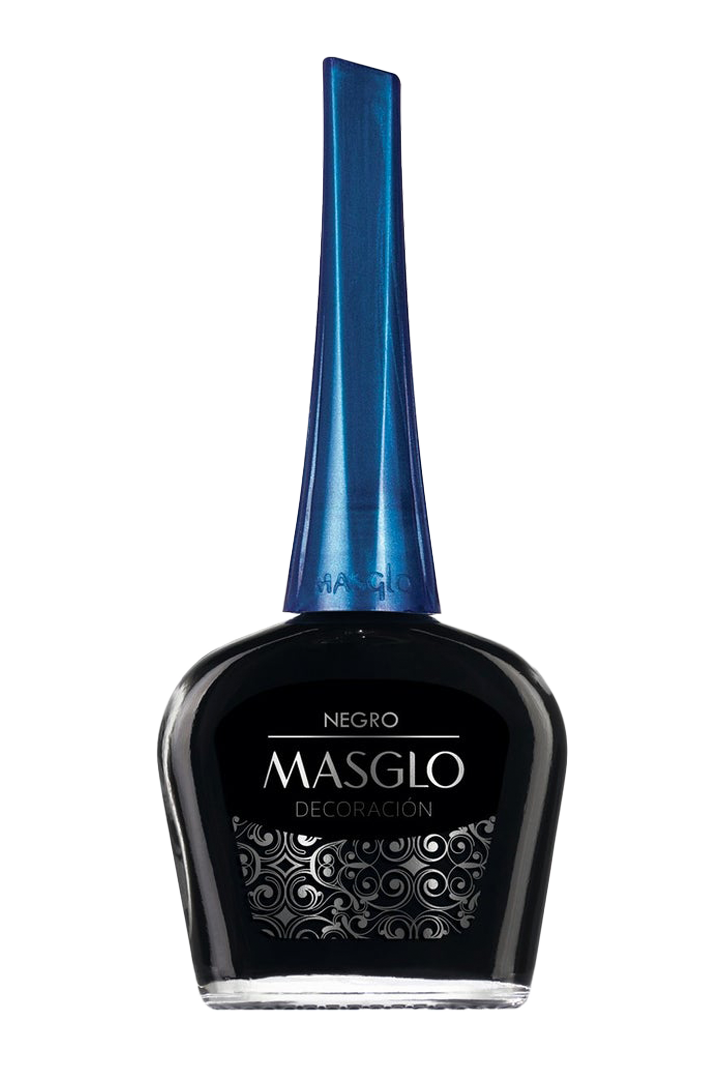 BLACK - MASGLO STANDARD DECORATION ENAMEL 13.5 ML - BLACK RANGE