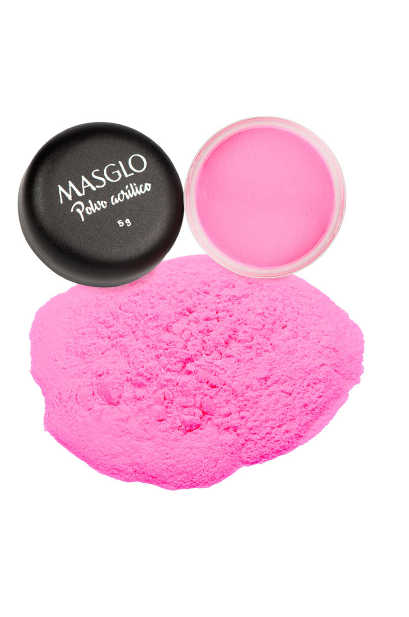MASGLO NEON PINK ACRYLIC POWDER 5 G