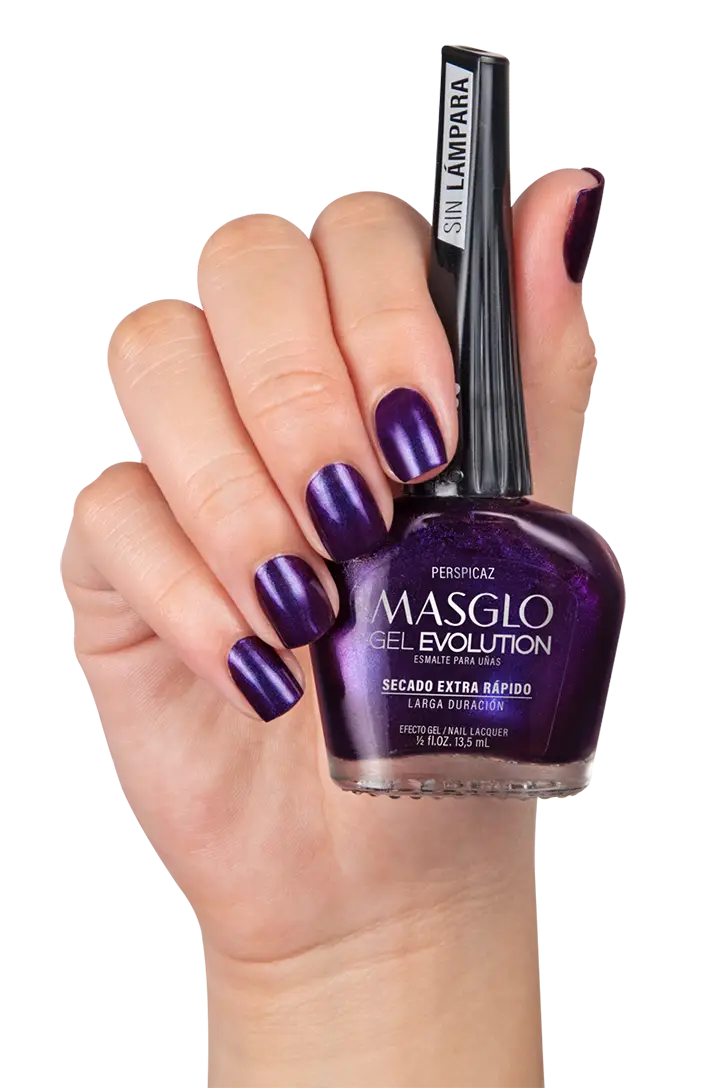 PERSPICAZ - ESMALTE GEL EVOLUTION EFECTO GEL MASGLO 13,5 ML PERLADO - GAMA VIOLETA