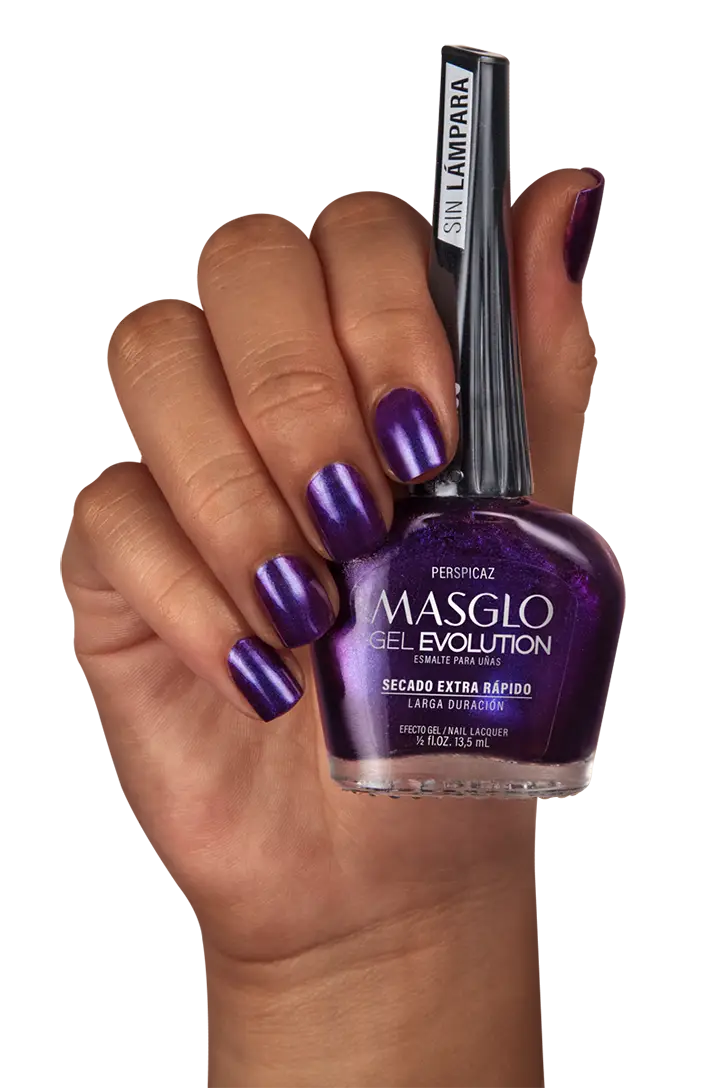 PERSPICAZ - ESMALTE GEL EVOLUTION EFECTO GEL MASGLO 13,5 ML PERLADO - GAMA VIOLETA