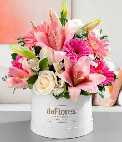 Perfeccion Pastel - Rosas, Lirios y Gerberas