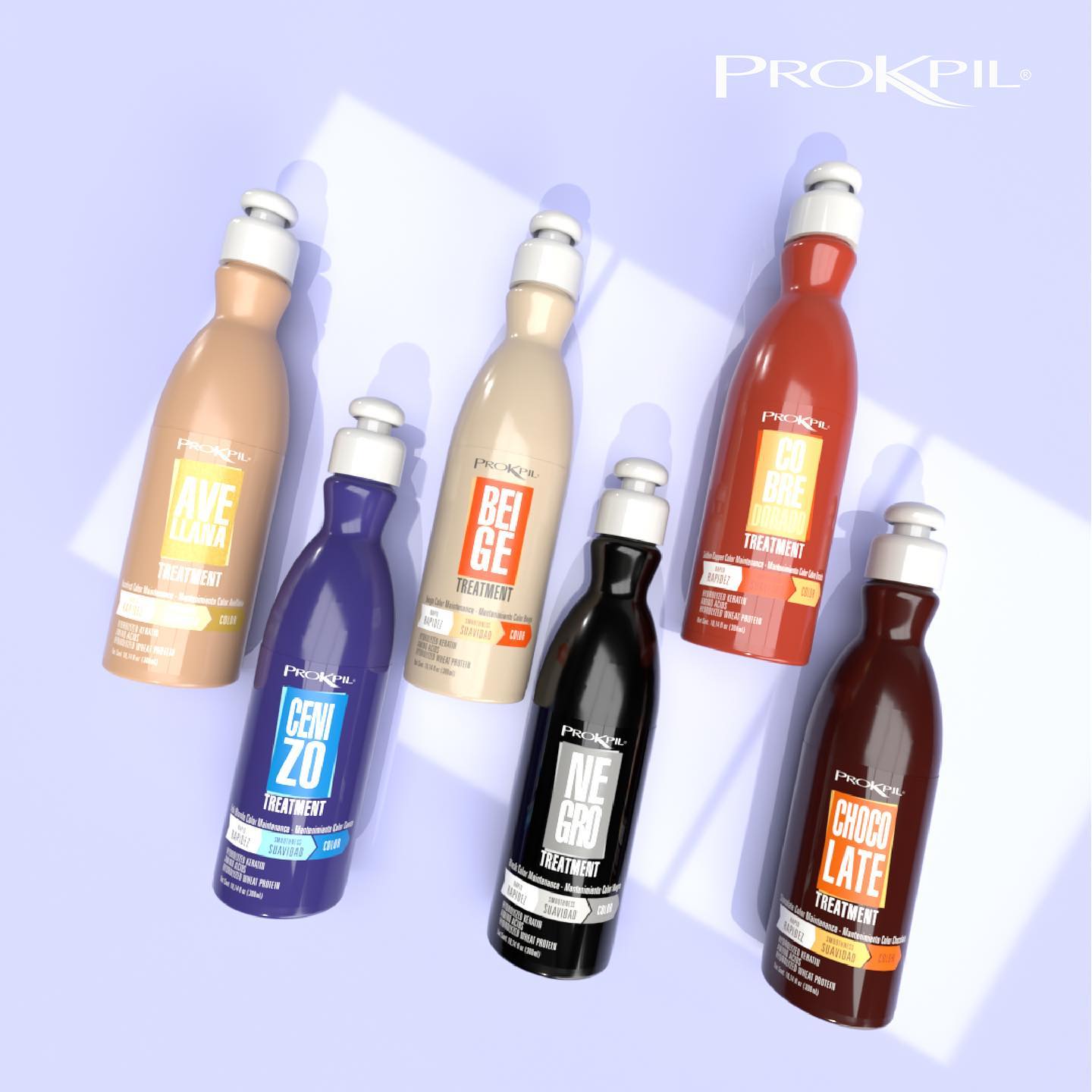 Prokpil Tratamiento Beige y Prokpil Shampoo Color Care 300mL(2 Pack) Fulfillment