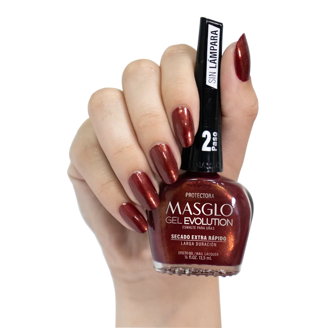PROTECTORA - ESMALTE GEL EVOLUTION EFECTO GEL  MASGLO 13,5 ML - GAMA ROJO