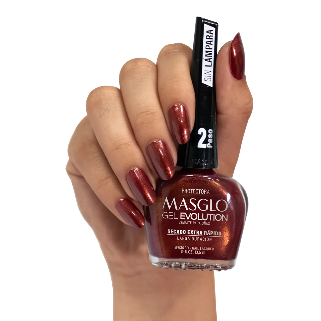 PROTECTORA - ESMALTE GEL EVOLUTION EFECTO GEL  MASGLO 13,5 ML - GAMA ROJO