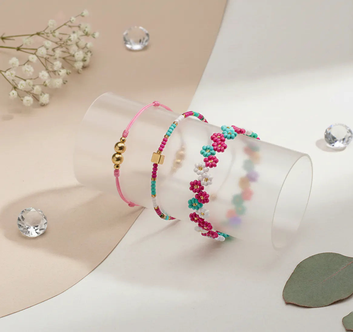 Set de Pulseras Vibrant Bloom Color Chic I6-04