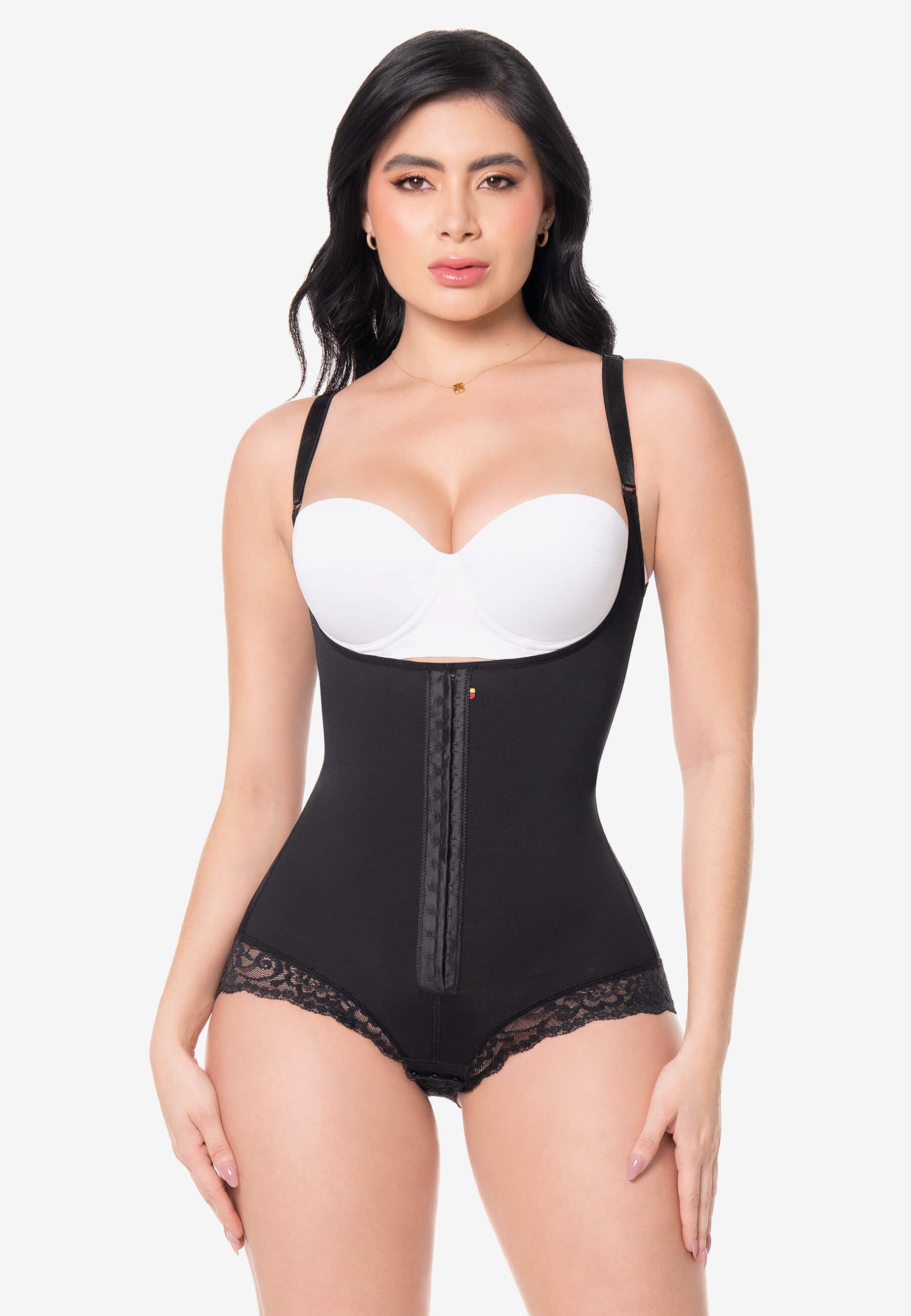 Curvia Faja Renata tipo body con Broche Negro