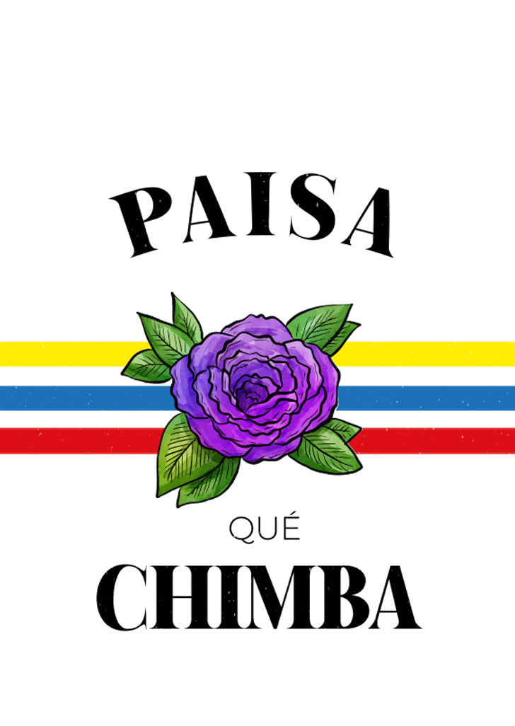 Hoodie “Paisa Qué Chimba – Flor & Tricolor”