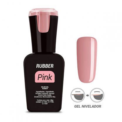 Organic Nails Gel nivelador Rubber Pink x15 ml