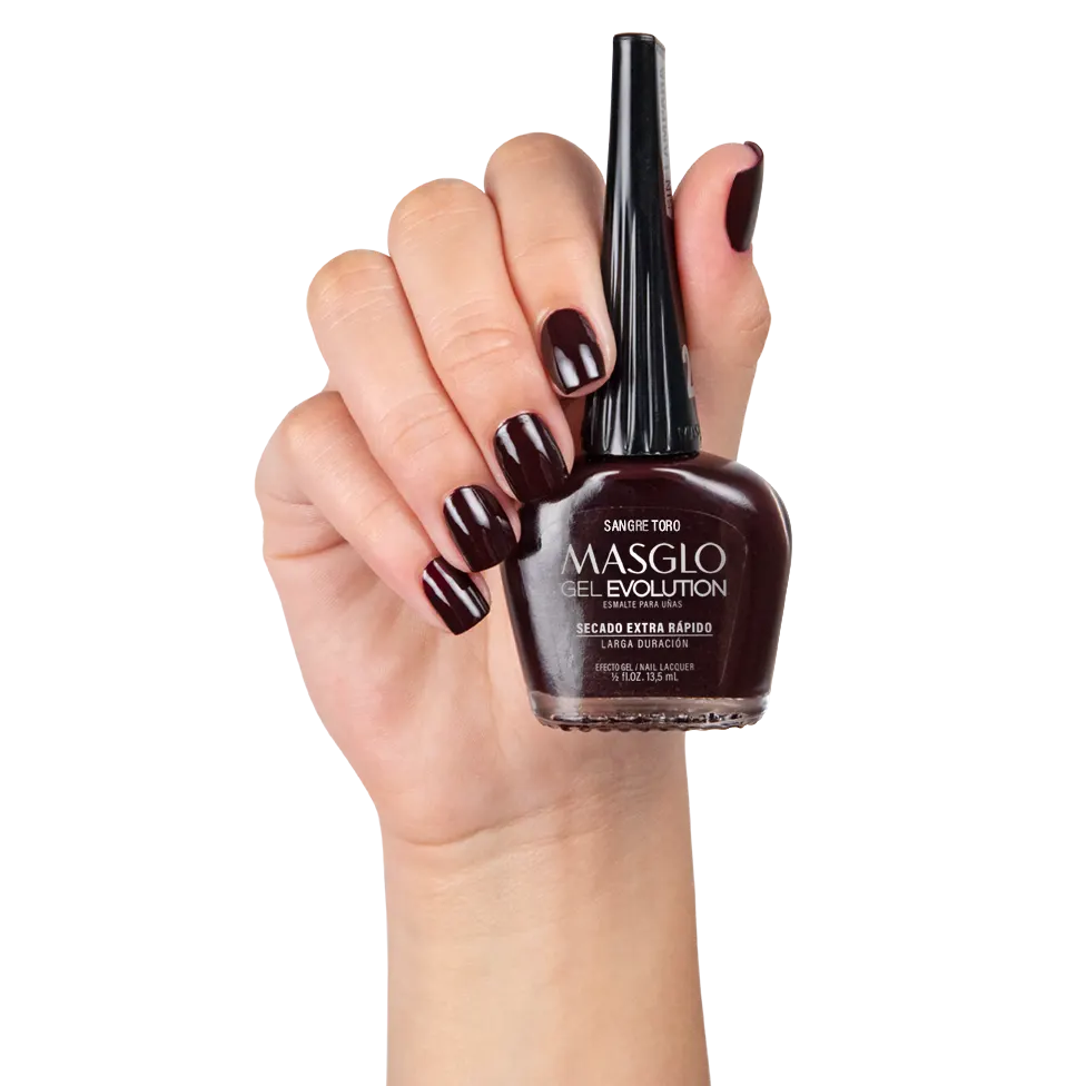 BULL'S BLOOD - MASGLO EVOLUTION GEL NAIL POLISH GEL EFFECT 13.5 ML