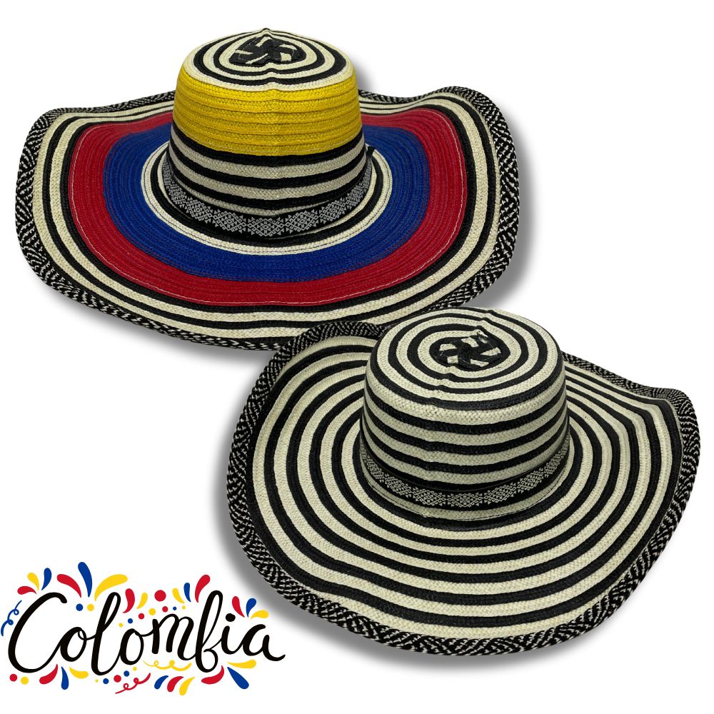 Sombrero Vueltiao Colombiano hecho con nailon poliester