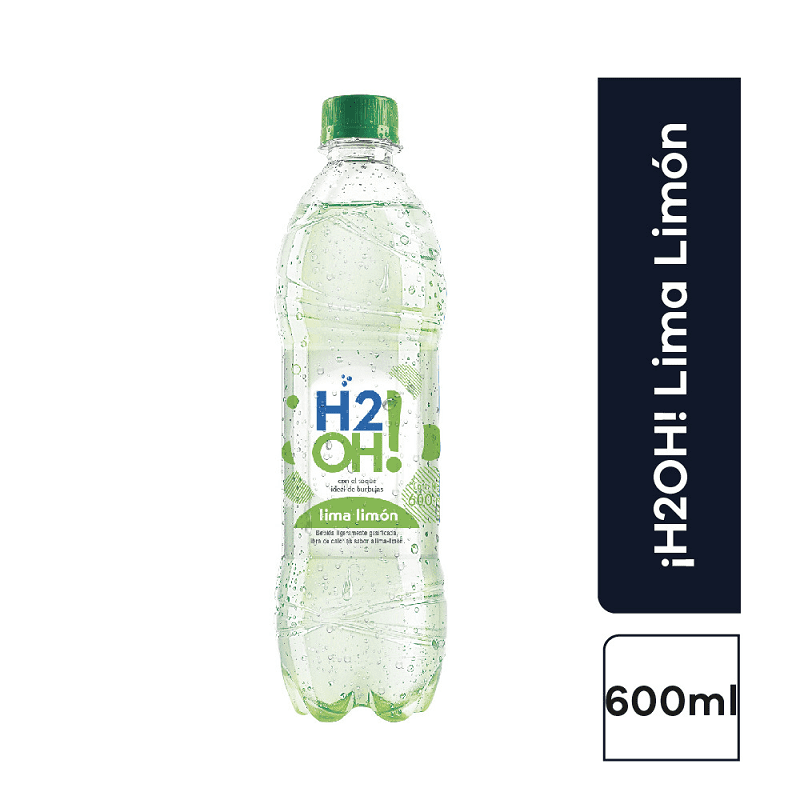 AGUA H2O SABOR LIMA LIMON X600ML