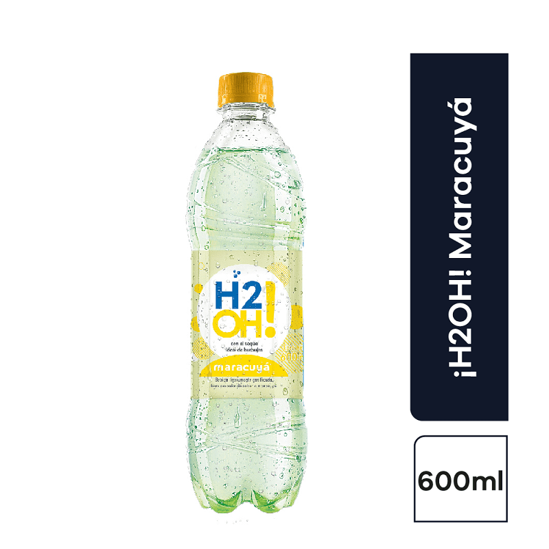 AGUA H2O SABOR MARACUYA  X600ML