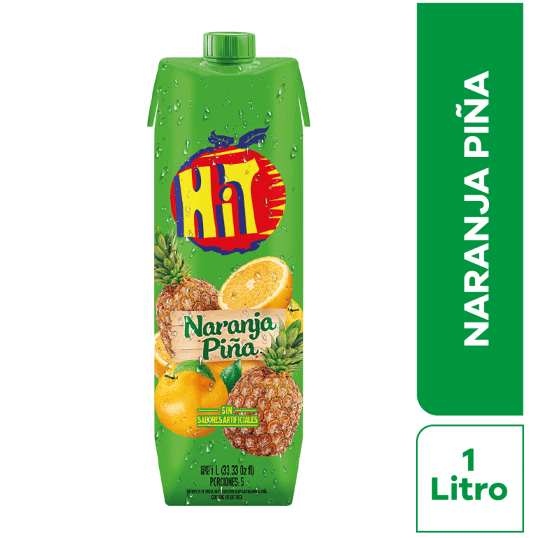 JUGO HIT SABOR NARANJA PINA X1L