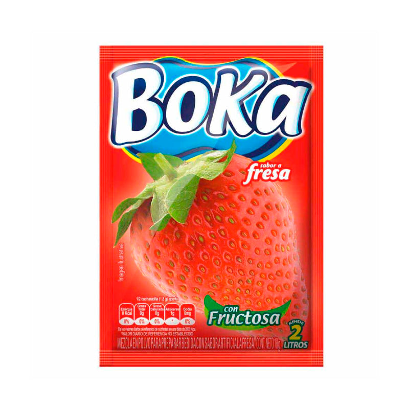 BOKA SOFT DRINKS 18G 2L STRAWBERRY