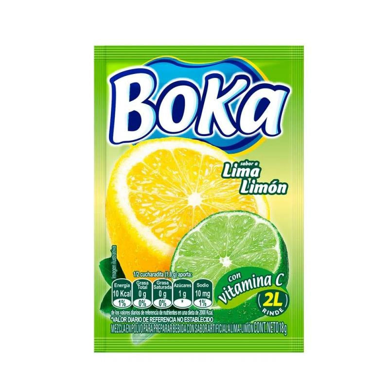 BOKA SOFT DRINKS 18G 2L LIME LEMON