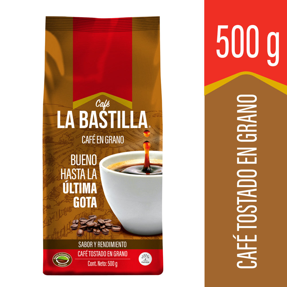 L bastilla Cafe tostado en grano x500gr