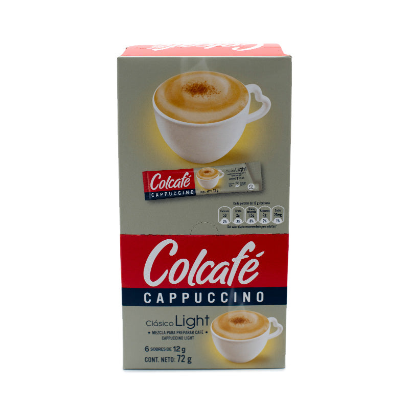 Colcafe coffee cappuccino classic light x6uni x18gr each