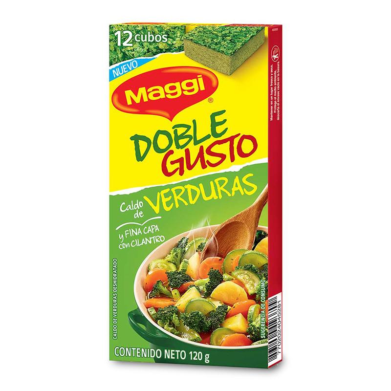 CALDO MAGGI DOBLE GUSTO VERDURA x12unidades