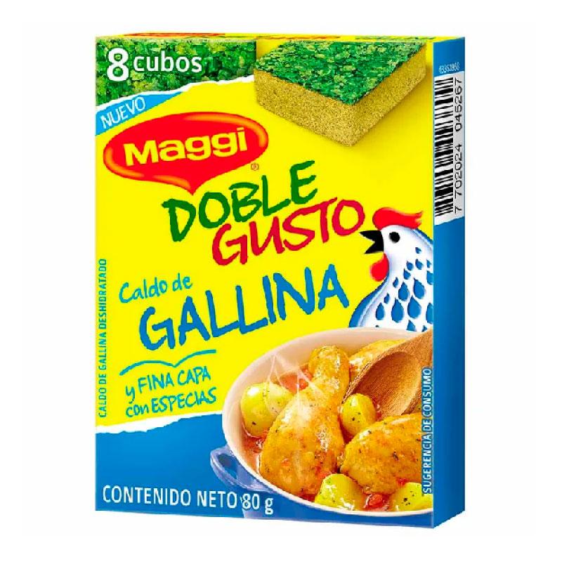 CALDO MAGGI DOBLE GUSTO GALLINA x8unidades