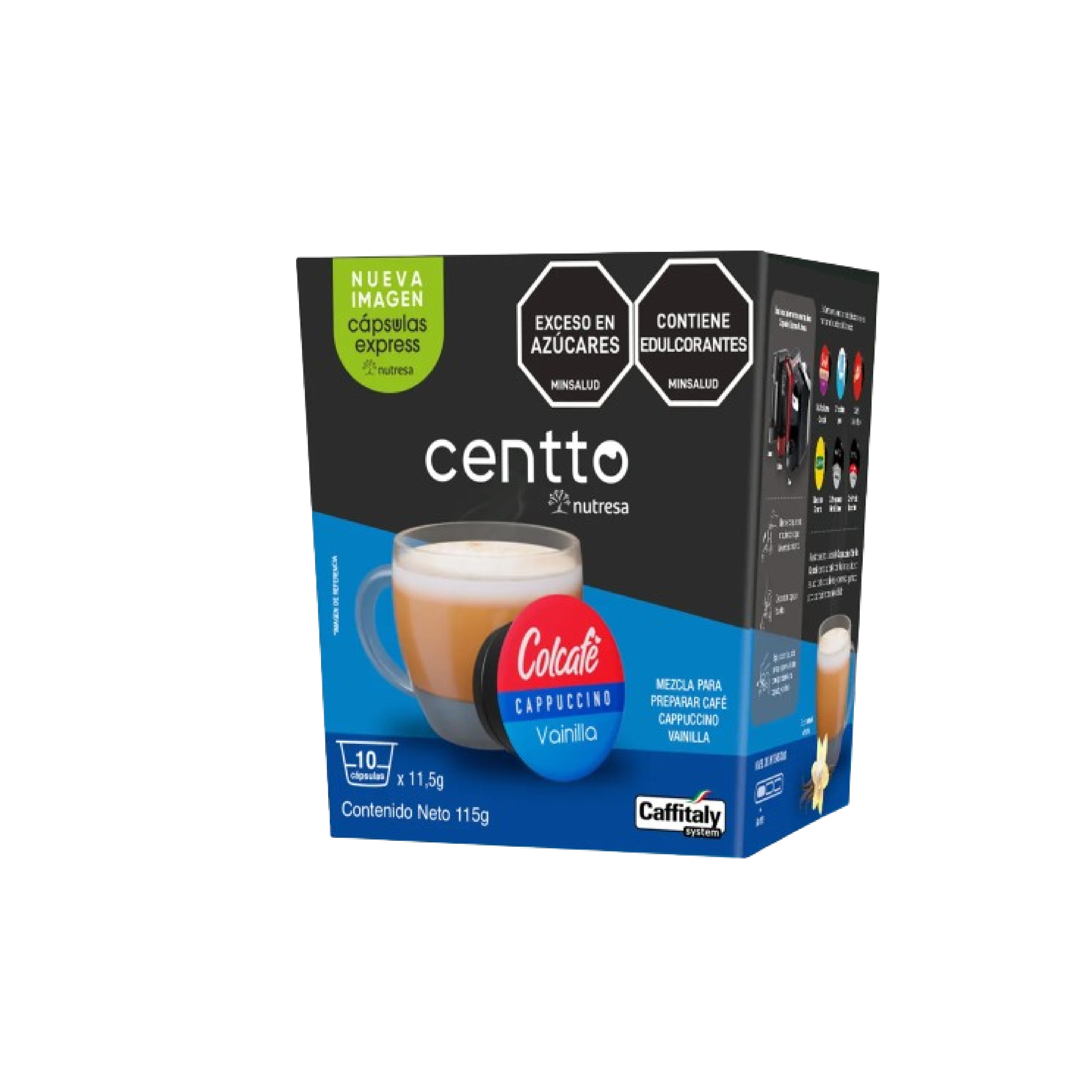 Colcafe vanilla coffee centto x10uni x11.5gr each