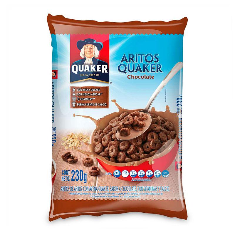 QUAKER CEREAL CHOCOLATE ARITOS x 230G