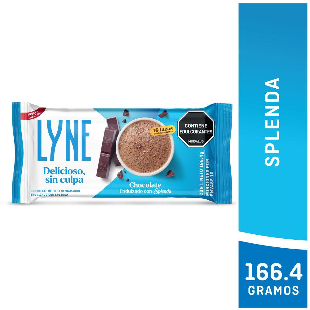 LYNE sweetened chocolate x 166 grams tablet