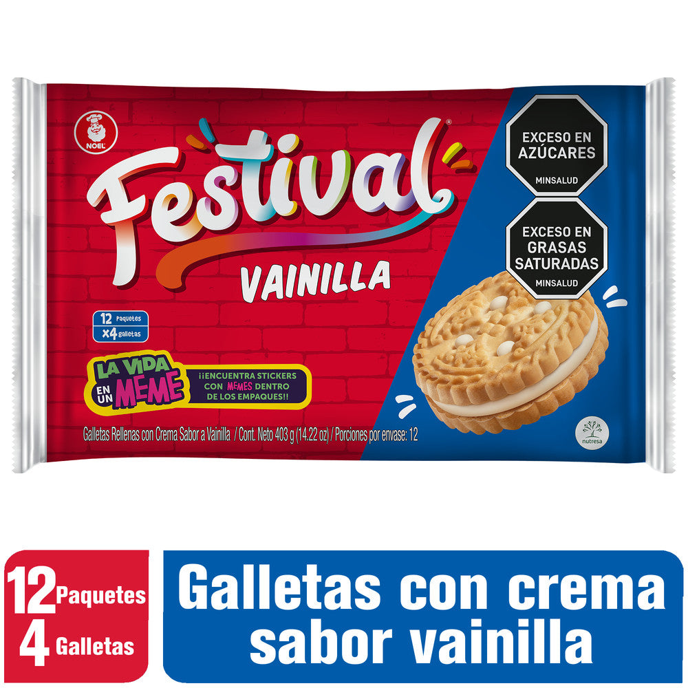 VANILLA FESTIVAL COOKIE 12 UNITS 426G
