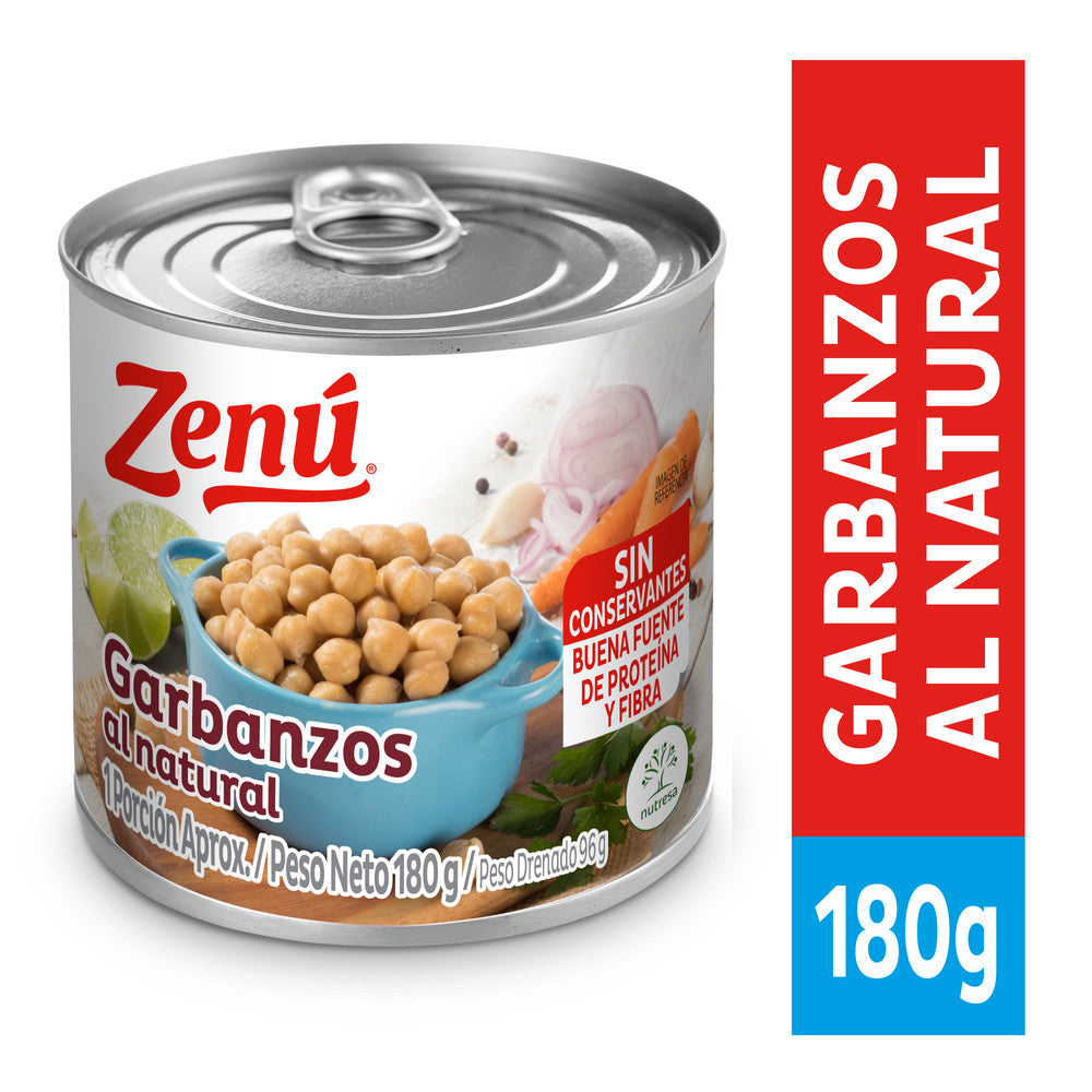 GARBANZOS AL NATURAL 180G ZENU