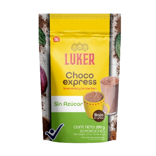CHOCOLATE LUKER 200G CHOCOEXPRESS SIN AZUCAR