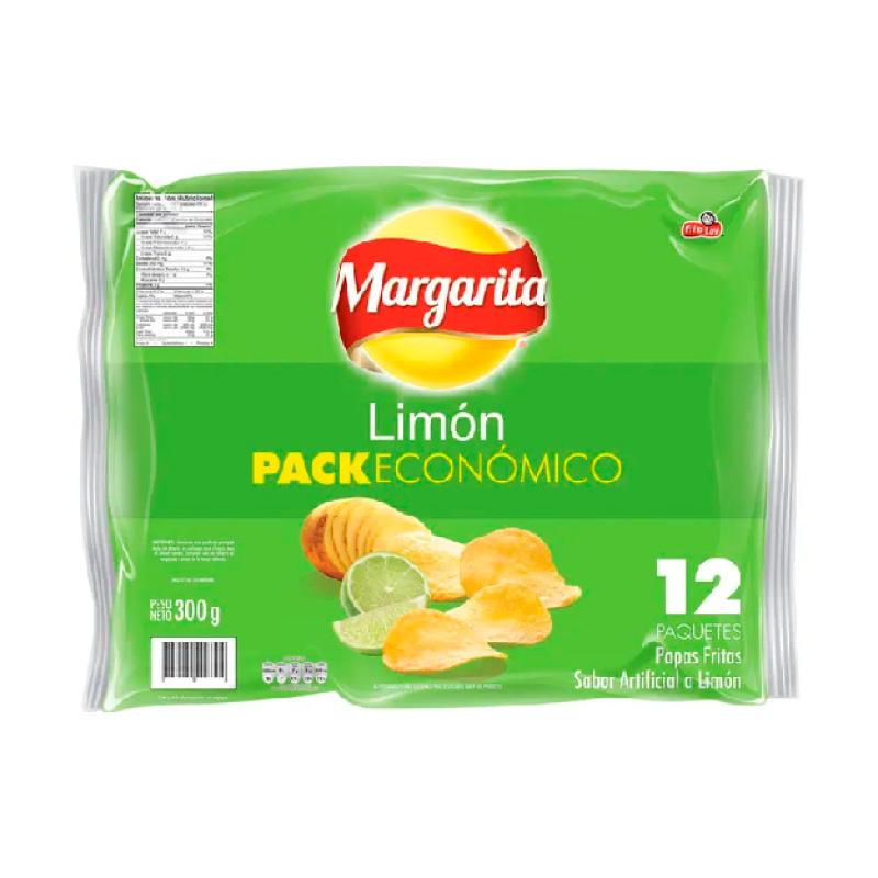 PAPA MARGARITA x 12 unidades x 300gr LIMON