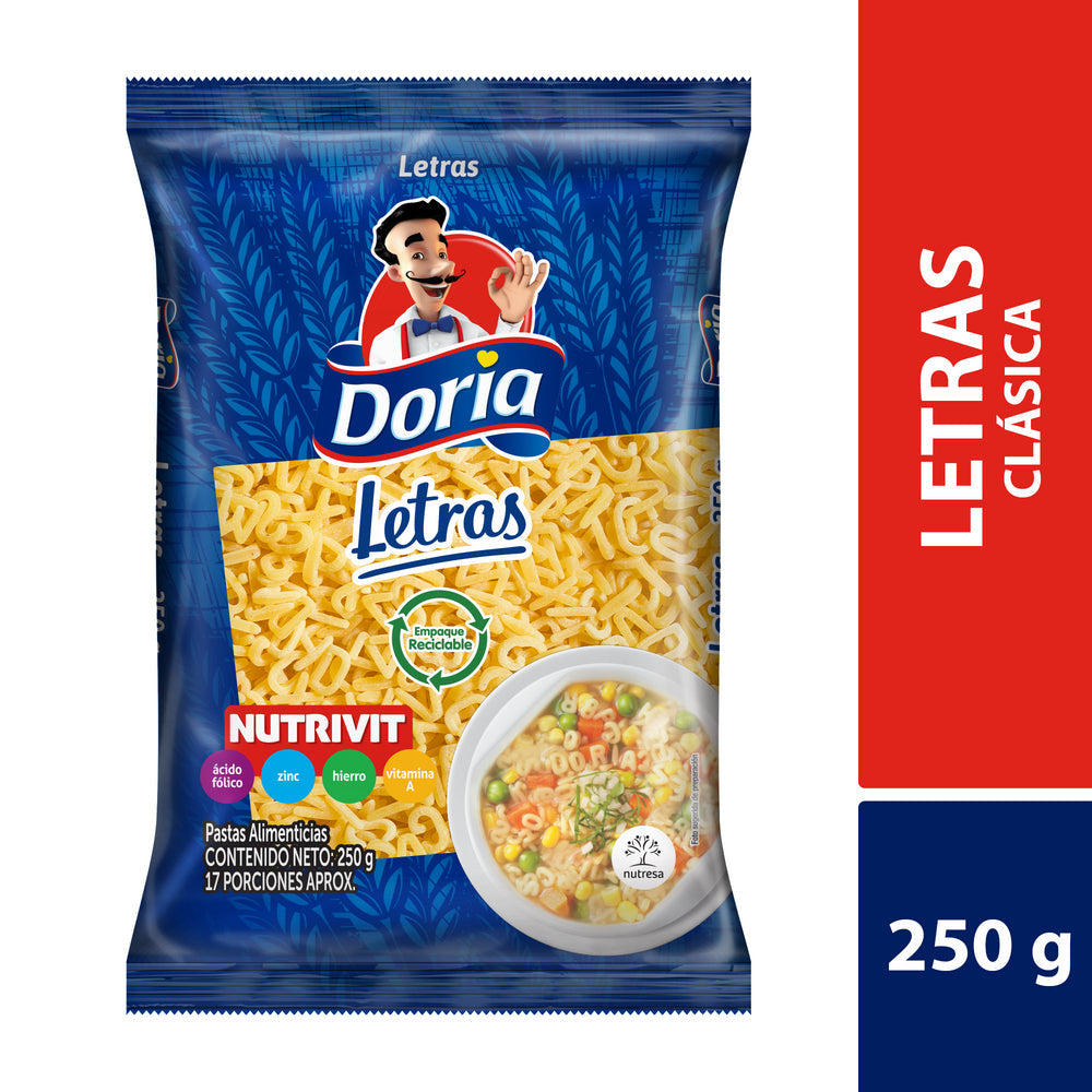 DORIA PASTA LETTER 250G