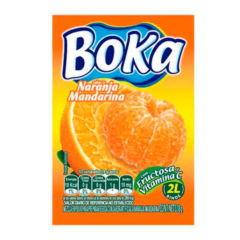 BOKA SOFT DRINKS 18G 2L MANDARIN