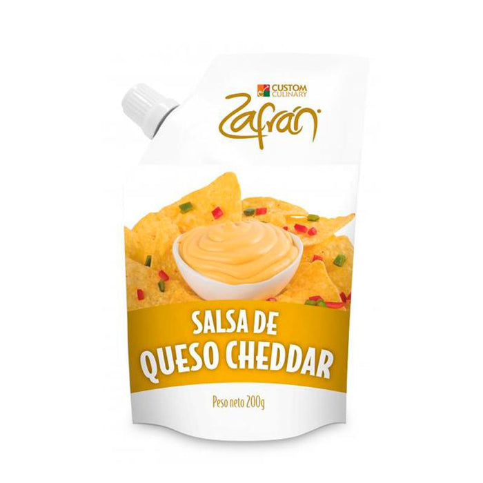 Zafran salsa queso cheddar x200gr
