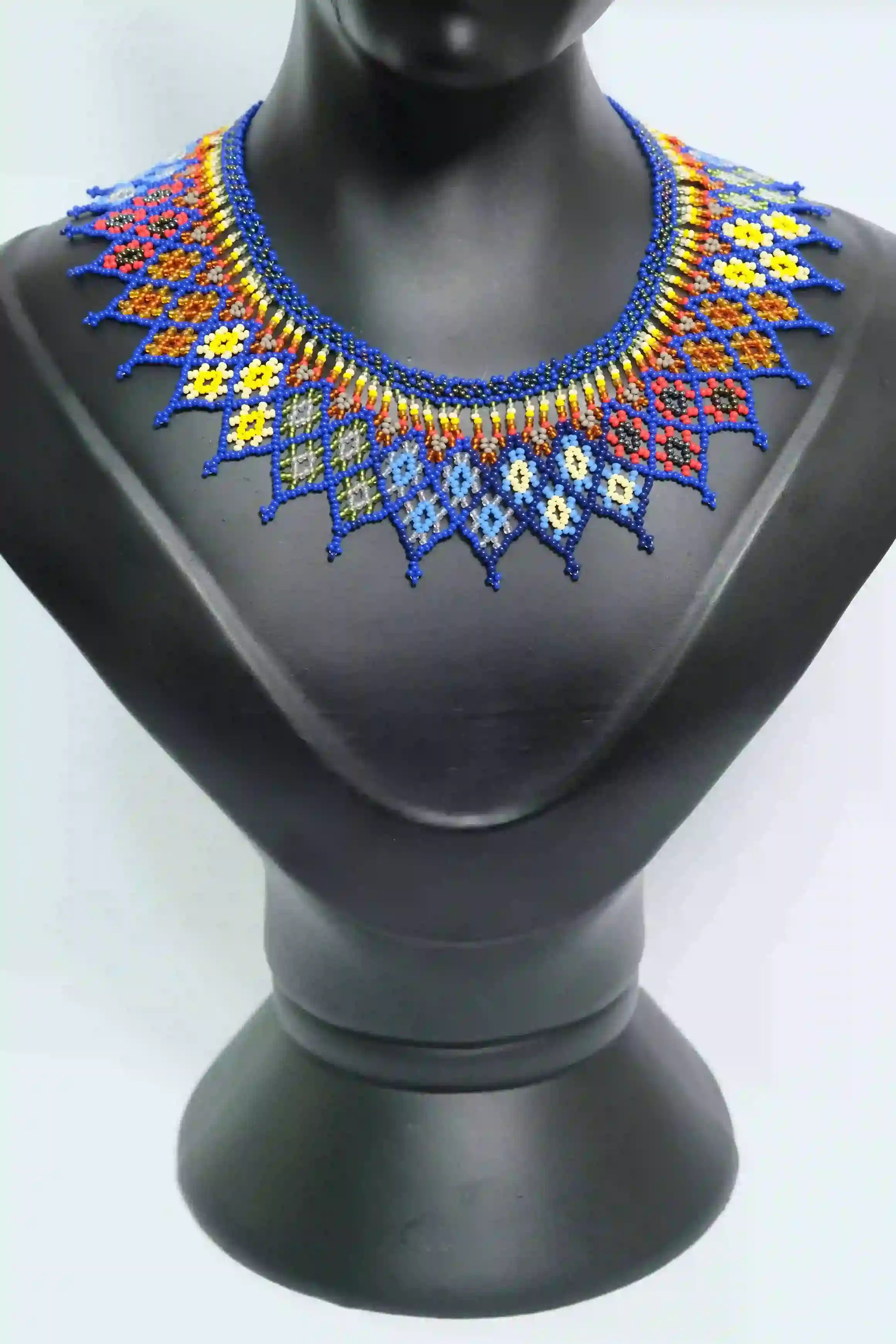 Collar Royal Bloom Artesanal de Mostacillas Multicolor A4-02