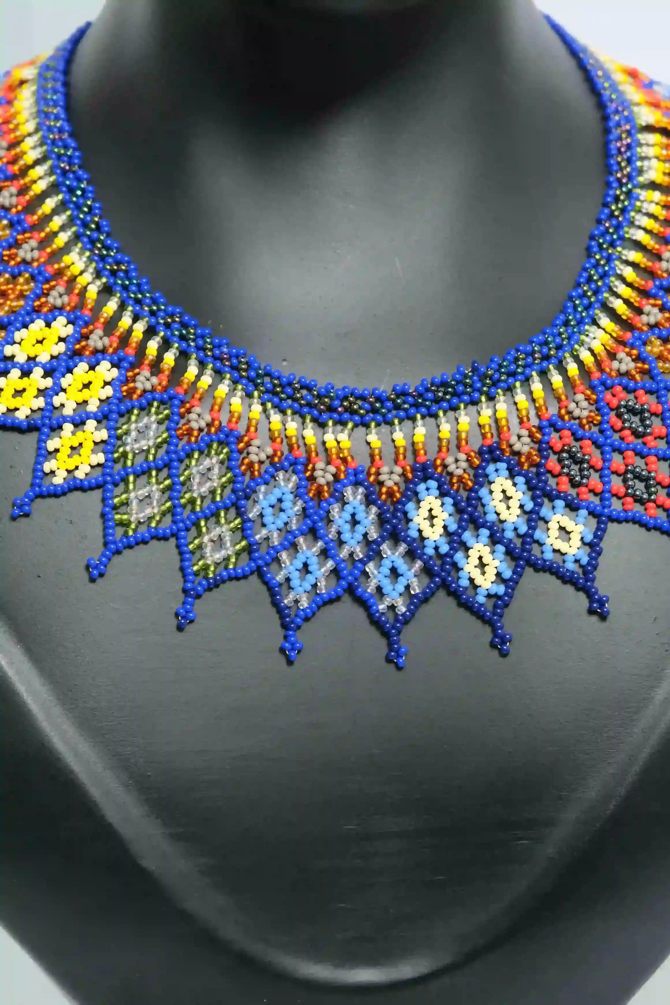 Collar Royal Bloom Artesanal de Mostacillas Multicolor A4-02