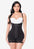 Curvia Faja Valeria strapless cachetera con Broche Negro