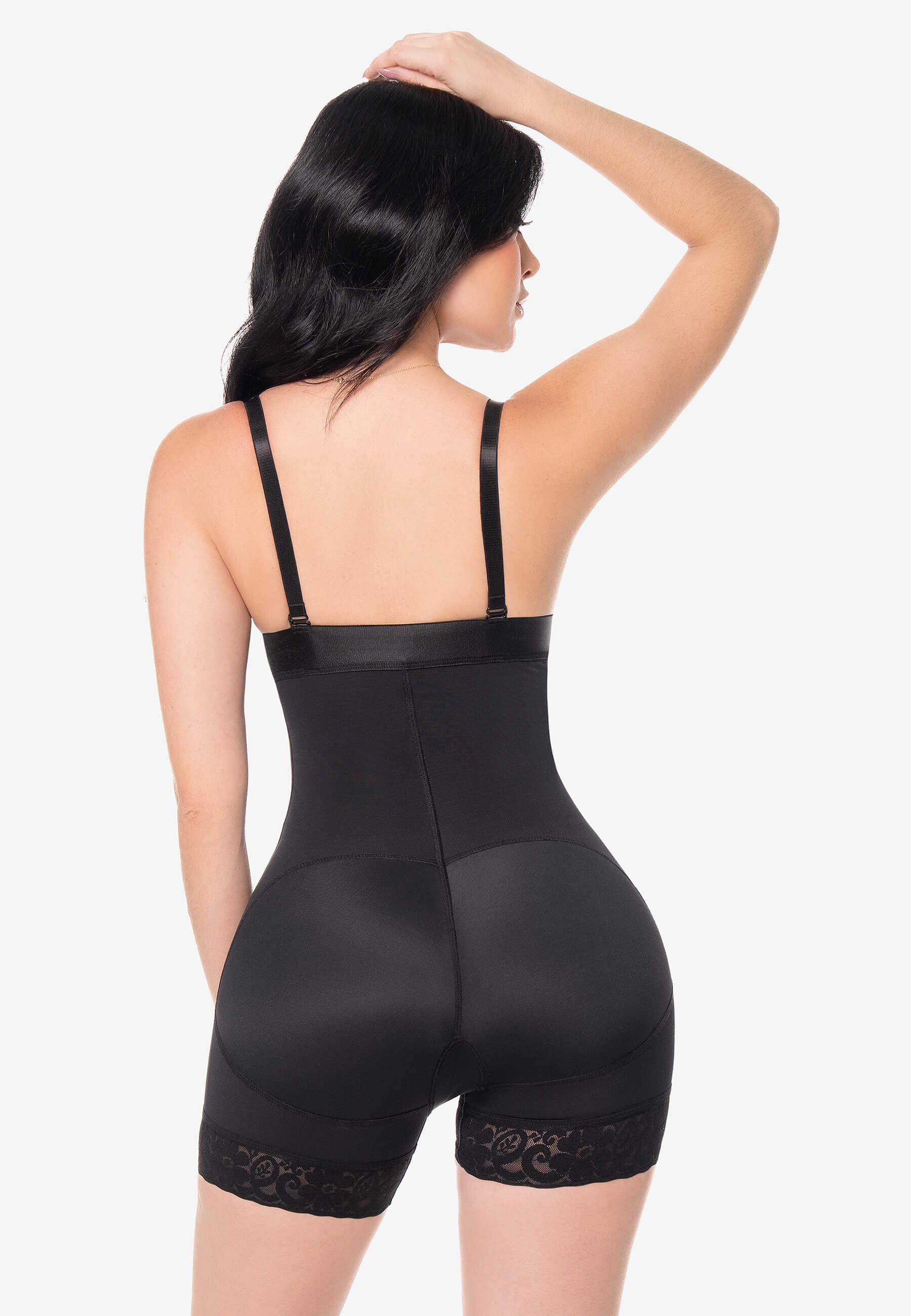 Curvia Faja Valeria strapless cachetera con Broche Negro