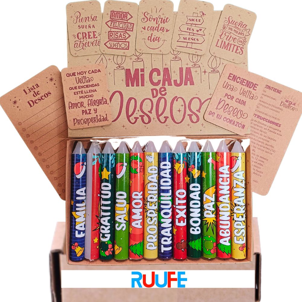 Three Milk Custard and Christmas Candles (2 pack) Colombian Prosperity Candles Candles for December 7th food 