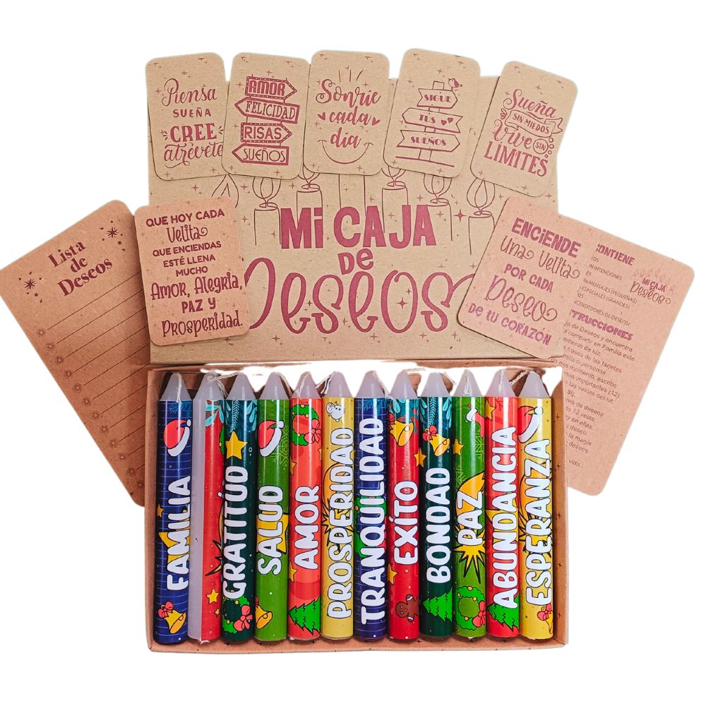 Colombian Christmas candles, prosperity candles (Candles)